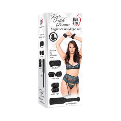 A e Eve s Fetish Dreams Beginner Bondage Set Black