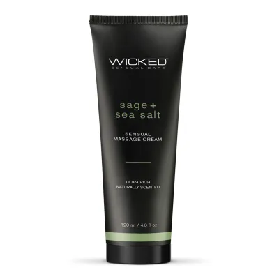 Wicked Sensual Massage Cream Sage and Sea Salt