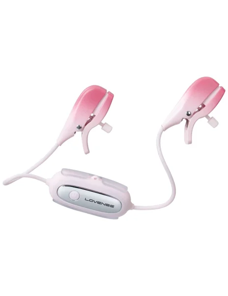 Lovense Gemini App Enabled Silicone Waterproof Rechargeable Vibrating Nipple Clamps