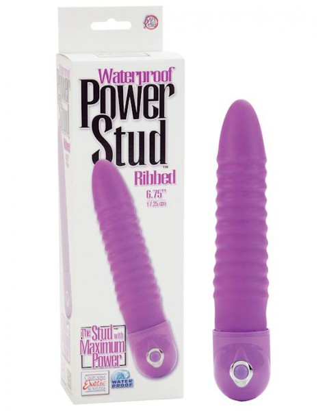 Waterproof Power Stud - Purple - Ribbed