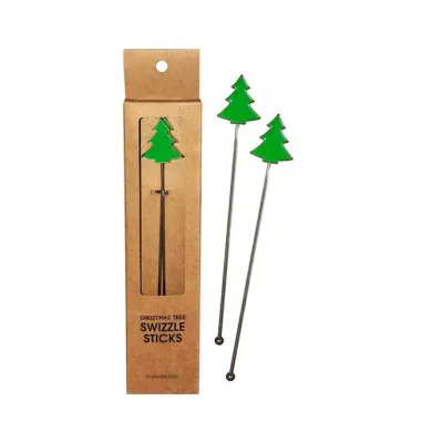 Swizzle Sticks Christmas Tree
