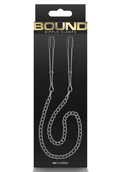 Bound Adjustable DC3 Tweezer Nipple Clamps by NS Novelties - Gunmetal