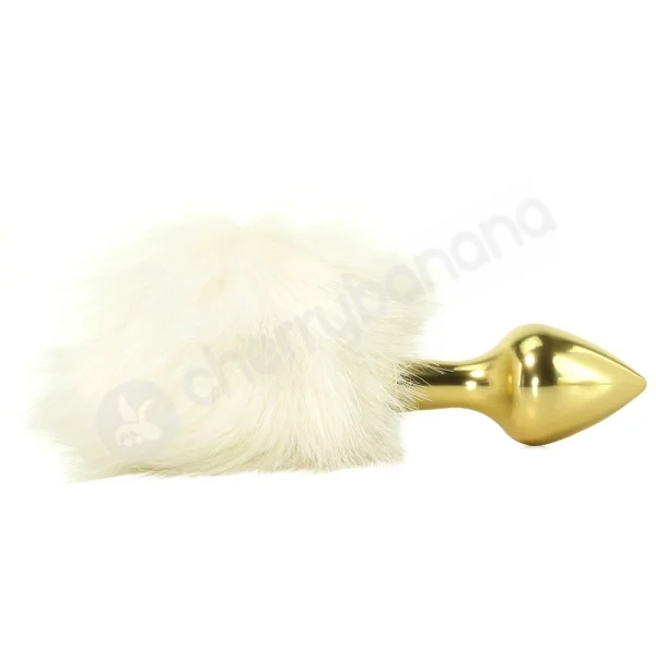 Ouch Gold Beginner Bunny Tail Butt Plug