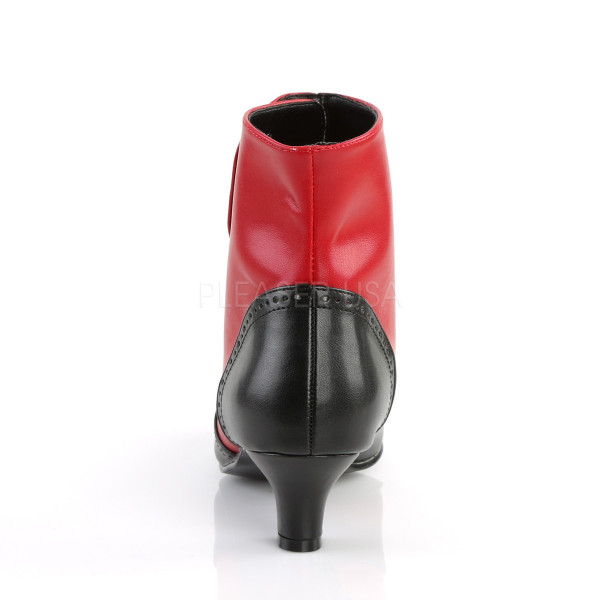FLORA-1023 - 2" Heel Button Spat Ankle Boot