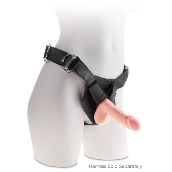 King Cock Plus 6.5" Triple Density Cock With Balls & Suction Cup Base - Vanilla