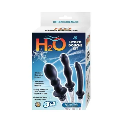 Anal Douches H2o Hydro Douche Kit Black