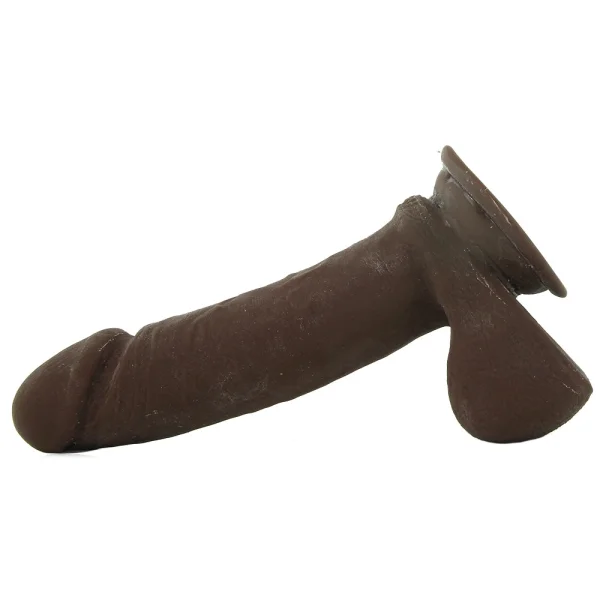The D - Perfect D 7" Suction Cup Dildo by Doc Johnson - Chocolate