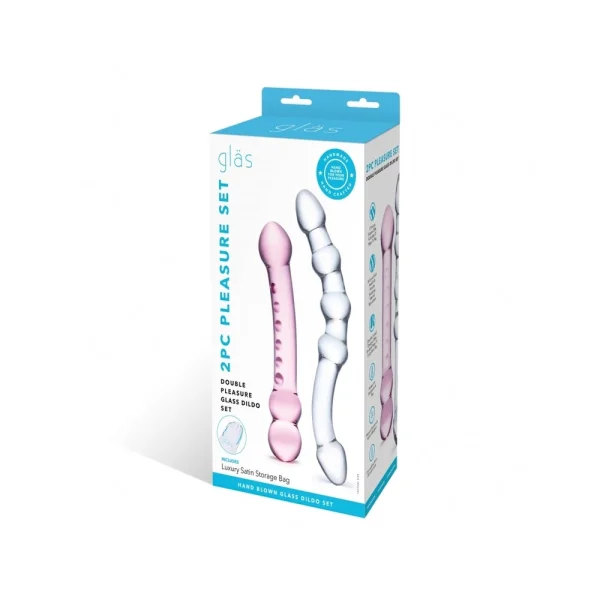Double Pleasure Glas Dildo Set 2pc — image 7 of 13