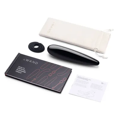 Le Wand Crystal Wand Black Obsidian