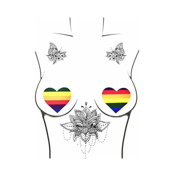 Neva Nude Pasty Heart Rainbow — image 7 of 9