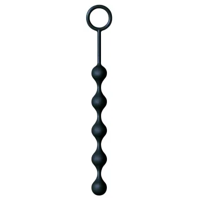 The Nines S Drops Silicone Anal Beads Black
