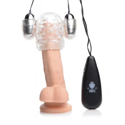 Dual Vibrating Penis Head Teaser Clear