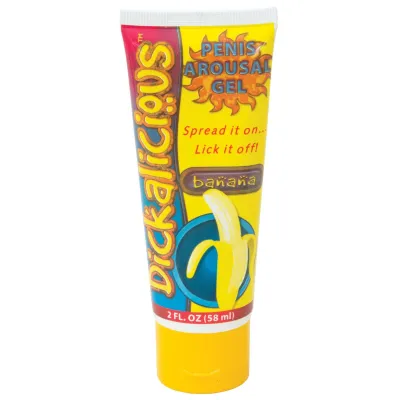 Dickalicious Penis Arousal Gel 2 oz Banana