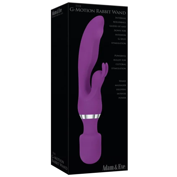 Adam & Eve - G-Motion Rabbit Wand Dual Vibrator