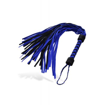 Strict Black Blue Suede Flogger
