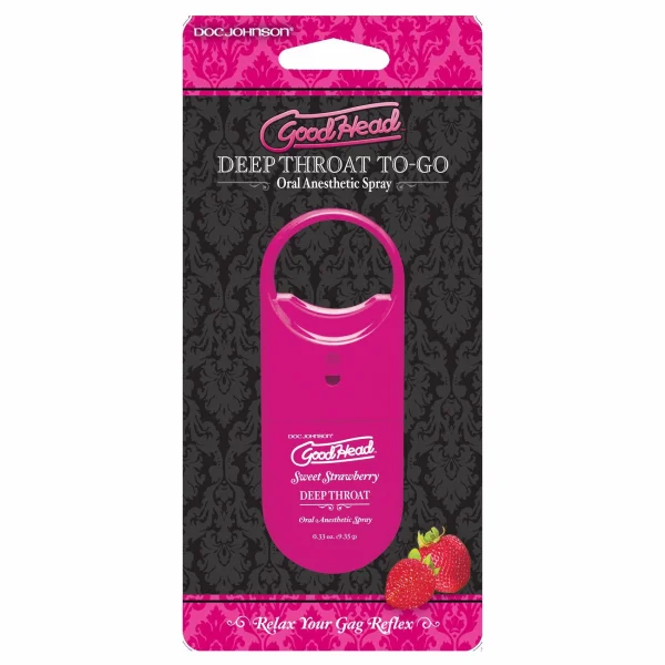 GoodHead Deep Throat Spray To-Go Strawberry .33oz