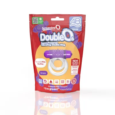 Screaming O 4b Double O Super Powered Vibrating Double Ring Grape