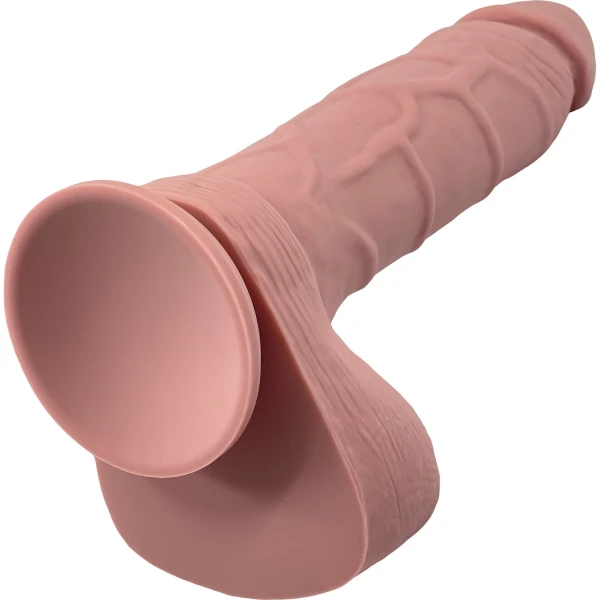 Caledor Medium 6" Realistic Silicone Dildo With Suction Cup & Balls By Pleasure Engine