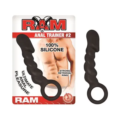Nass Toys Ram Anal Trainer 2 5 5 Inch Black 5 5 Inch