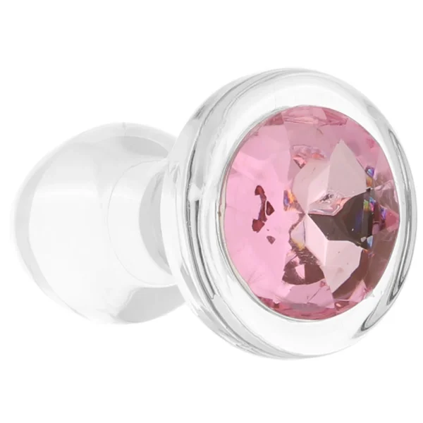 Adam & Eve Pink Gem Glass Plug
