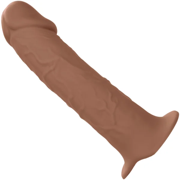 Performance Maxx Life-Like Silicone 7" Hollow Penis Extension With Harness By CalExotics - Chocolate