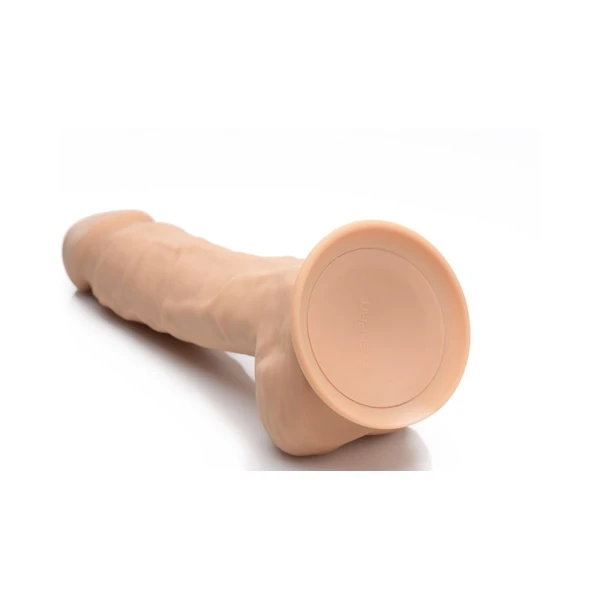 Fleshstixxx Vibrating Rechargeable Dong 8 In. Tan — image 7 of 13