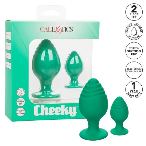 Cheeky Butt Plug Duo Green