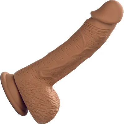 Silicone Studs Realistic 6 25 Suction Cup Dildo Caramel