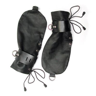 Kinklab Leather Bondage Mittens