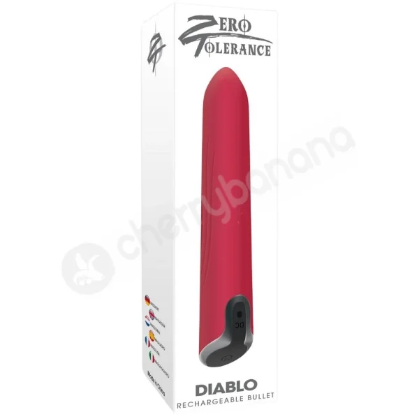 Zero Tolerance Diablo Red USB Rechargeable & Waterproof Bullet Vibrator