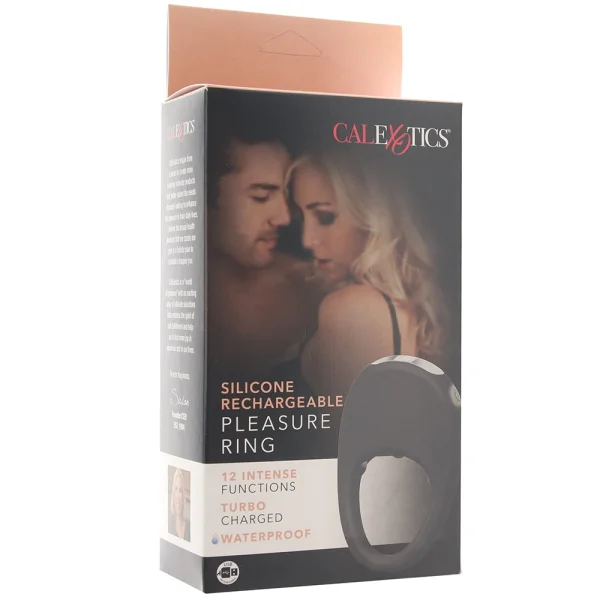 Silicone Rechargeable Pleasure Ring Vibrating Cock Ring By CalExotics