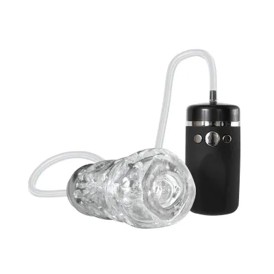 Adam Eves Vibrating Sucking Stroker Clear