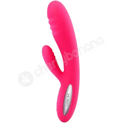 Svakom Adonis Red Heating Waterproof Ribbed Rabbit Vibrator