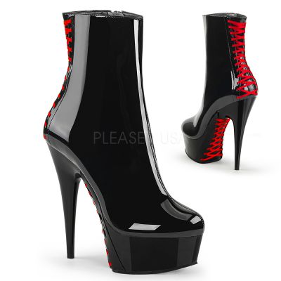 6 inches Heel 1 3 4 inches PF Corset Style Ankle Boot Side Zip
