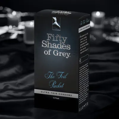 Fifty Shades Foil Packet Condoms 12 pk