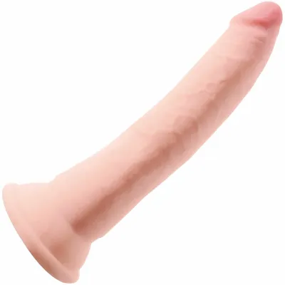 King Cock Plus 7 Triple Density Cock With Suction Cup Base Vanilla
