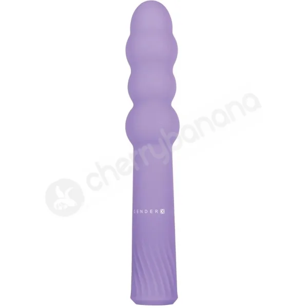 Gender X Bumpy Ride Purple Bulby Shaft Flexible Vibrator