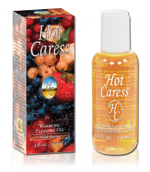 Hot Caress Flavoured Warming Massage Oil - Wild Fruits