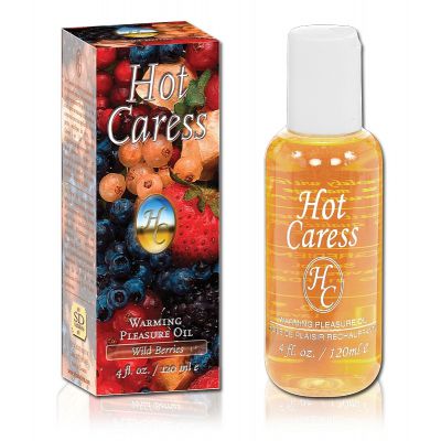 Hot Caress Flavoured Warming Massage Oil Wild Fruits