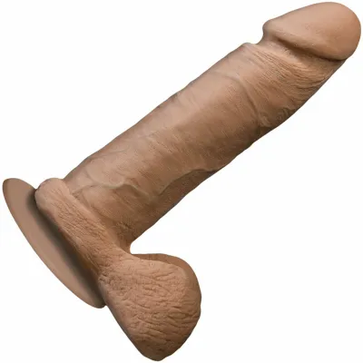 Doc Johnson The Realistic Cock UR3 6 Vac U Lock Compatible Suction Cup Caramel
