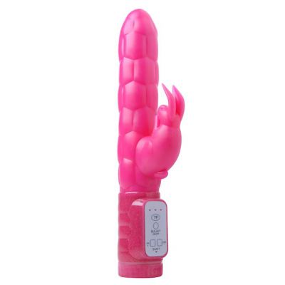 7 Function Throbbing Shaft Rabbit Vibe Pink