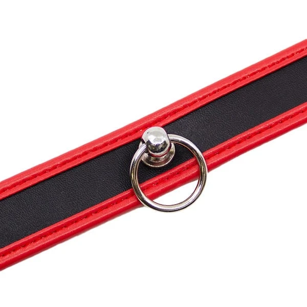 Love In Leather Padded Faux Leather Collar