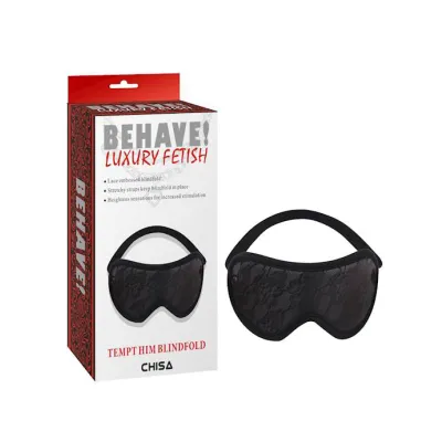 Tempt Him Blindfold Black One Size