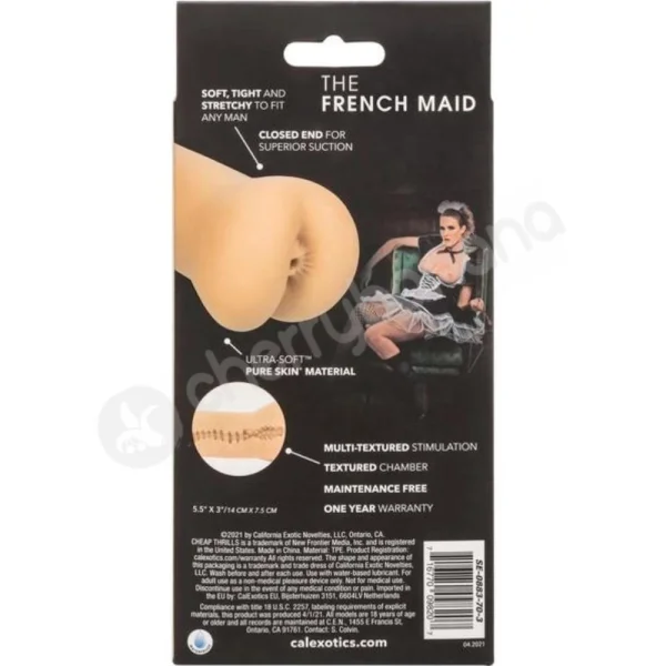 Cheap Thrills The French Maid Pureskin Life-Like Soft Tight Ass Masturbator