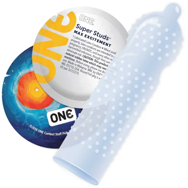 ONE Super Studs Condoms - 12 Pack