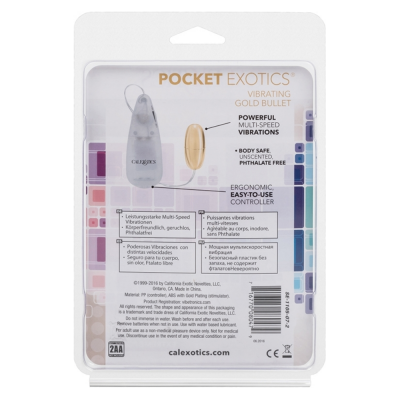 CalExotics Pocket Exotics Passion Bullet Gold