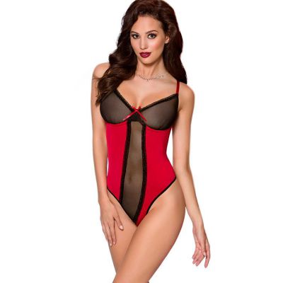 Avanua Lovia Red with Black Bodysuit