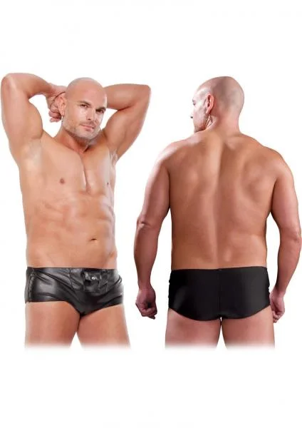 Male Hidden Pocket Brief Black L/XL