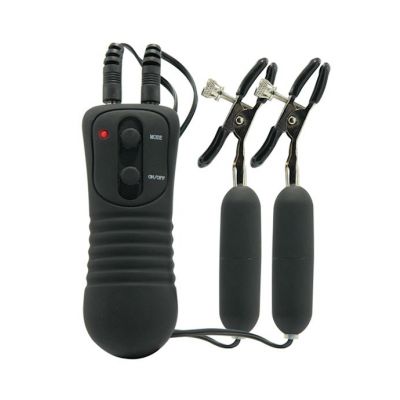 Fetish Fantasy Vibratin Nipple Clamps Black