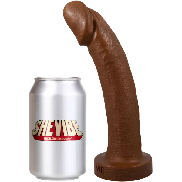 The Aptus 9" Silicone Realistic Dildo By Uberrime - Chocolate